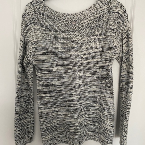 DDP chunky knit sweater in black and white - small - Picture 3 of 3